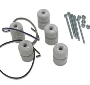225W Heat Element with Wire Lead Attached & 5 Porcelain Insulators